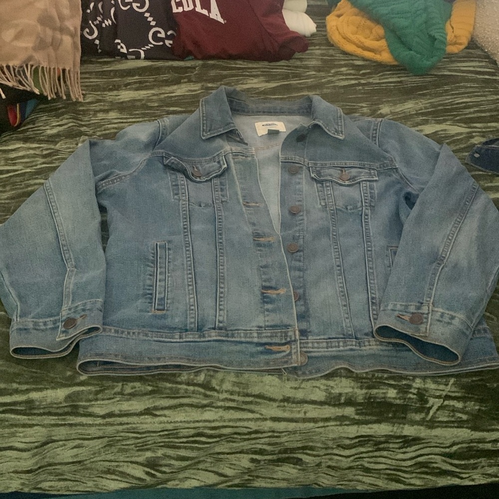 Denim jean jacket large light and dark denim two for 30 or 15 a piece